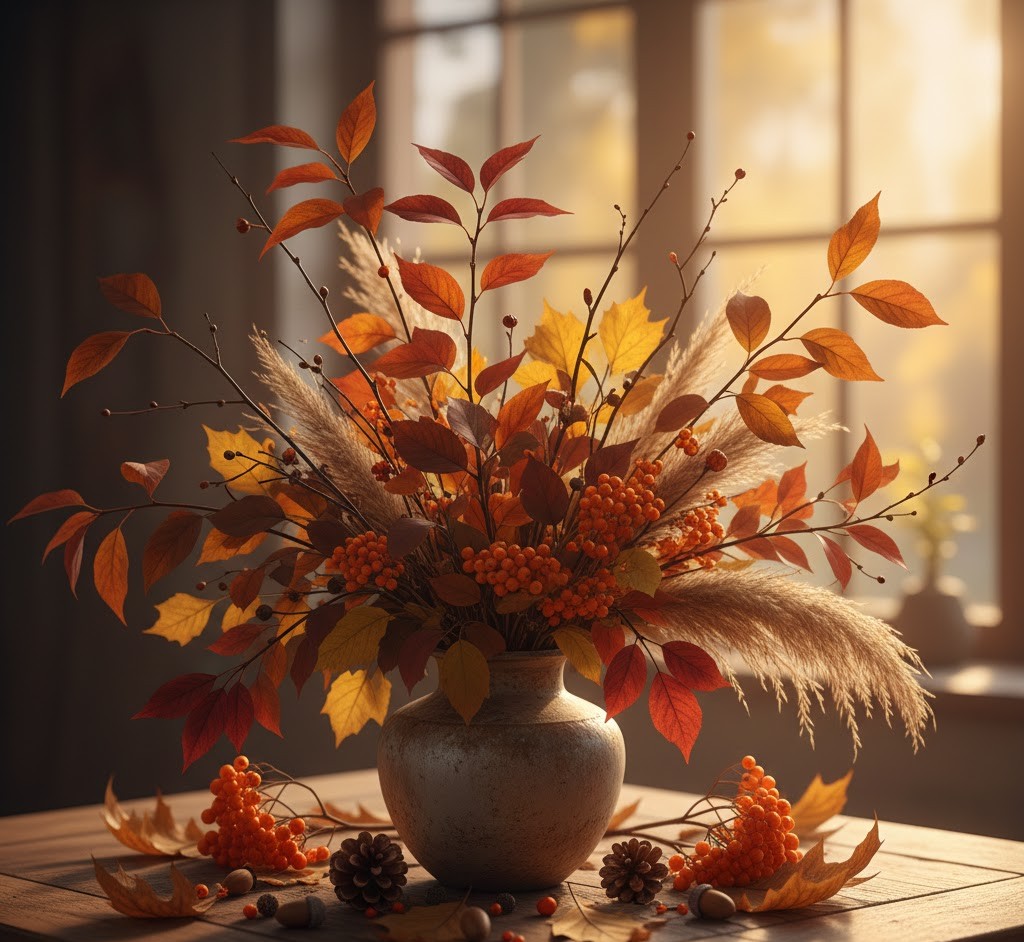 Plant arrangement showcase