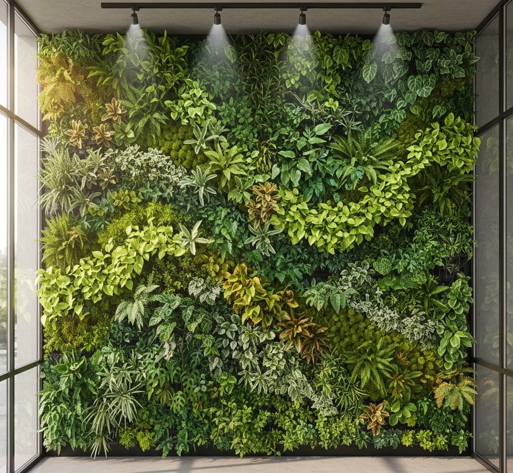 Plant wall installation design